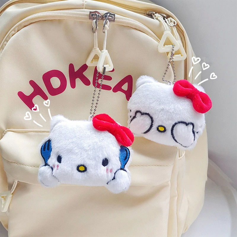 

Пищащая плюшевая подвеска Hello Kitty, мультяшный Sanrio, плач, кукла, брелок для автомобильного ключа, украшение для рюкзака, сумки, детский подарок