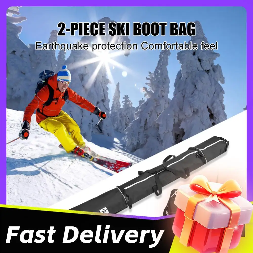 

2 Pcs Ski Set Waterproof Ski Boots Pouch Ski Duffle Bag & Boot Tote Set Ski Carrier Bag & Boot Pouch for Adults Children