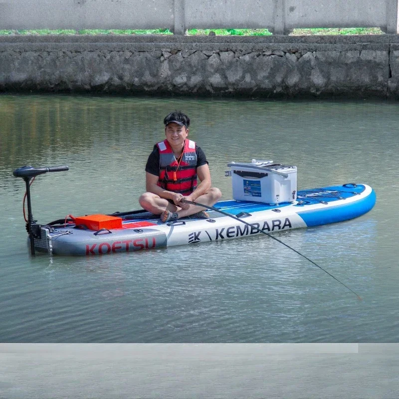 Inflatable road paddle board, multi-person paddle, power slide, widened surf paddle board pulp board