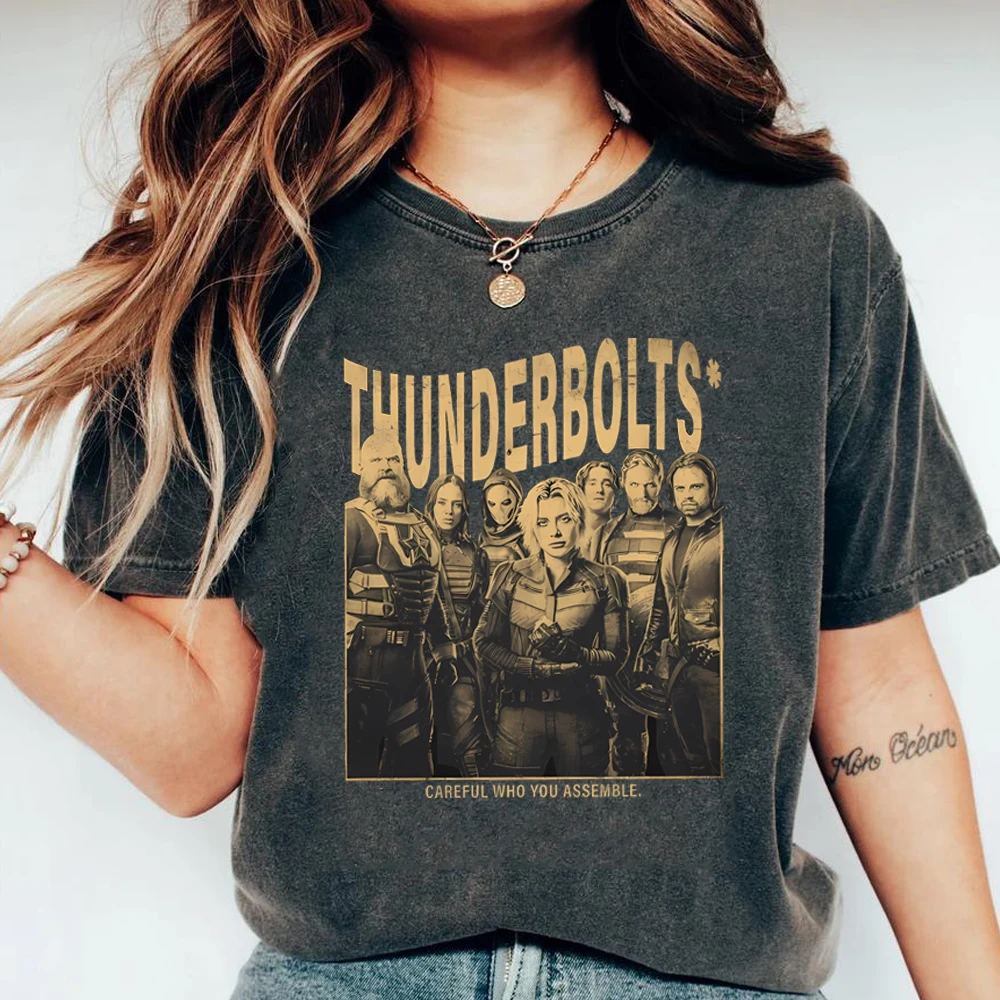 2025 Thunder-bolts T-Shirt Bucky Barnes Shirt Winter Soldier Shirts Yelena Belova Superhero Inspired Tees Trendy Streetwear Tops