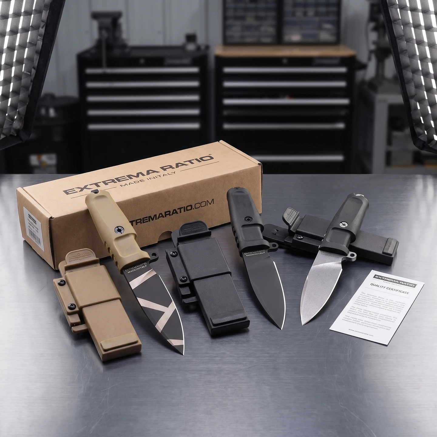 Extrema Ratio 0160 Compact Small Straight Knife - Outdoor Hiking Equipment, Emergency Rescue and Protection Knife, N690 Steel