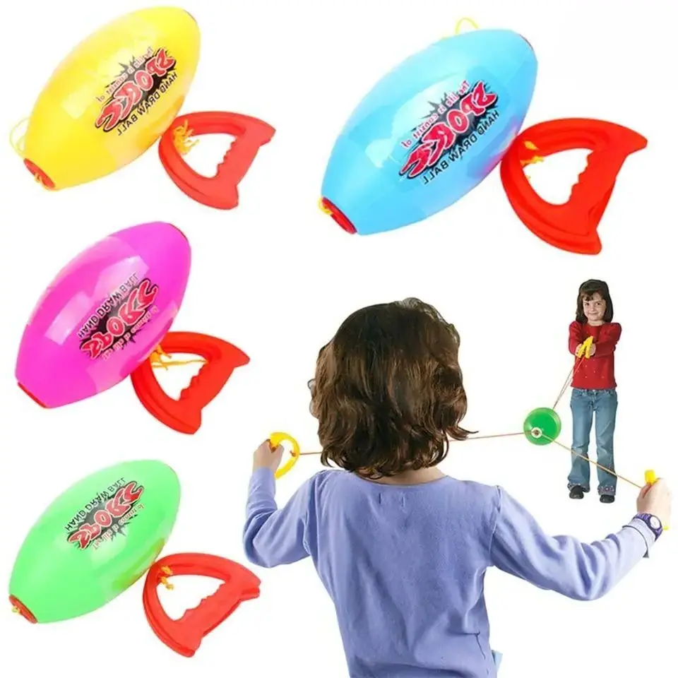 1 قطعة مزيج الكرة المكوكية التفاعل بين الوالدين والطفل معدات التدريب في الهواء الطلق كرة سحب مزدوجة لعب رياض الأطفال #2