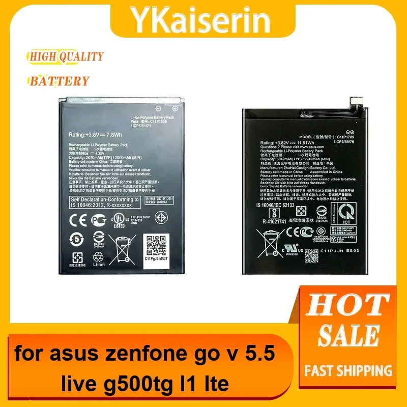 

Mobile Phone Battery C11P1709 C11P1702 C11P1506 0-3040Mah For Asus Zenfone GO V 5.5 Live G500tg L1 Lte Batteries Reliable Power