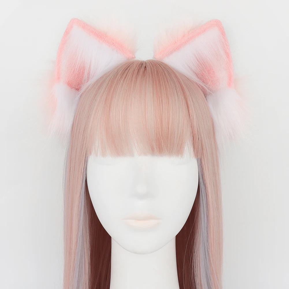 Adorabile fascia realistica fatta a mano con orecchie di gatto: perfetta per spettacoli teatrali, costumi di Halloween e regali