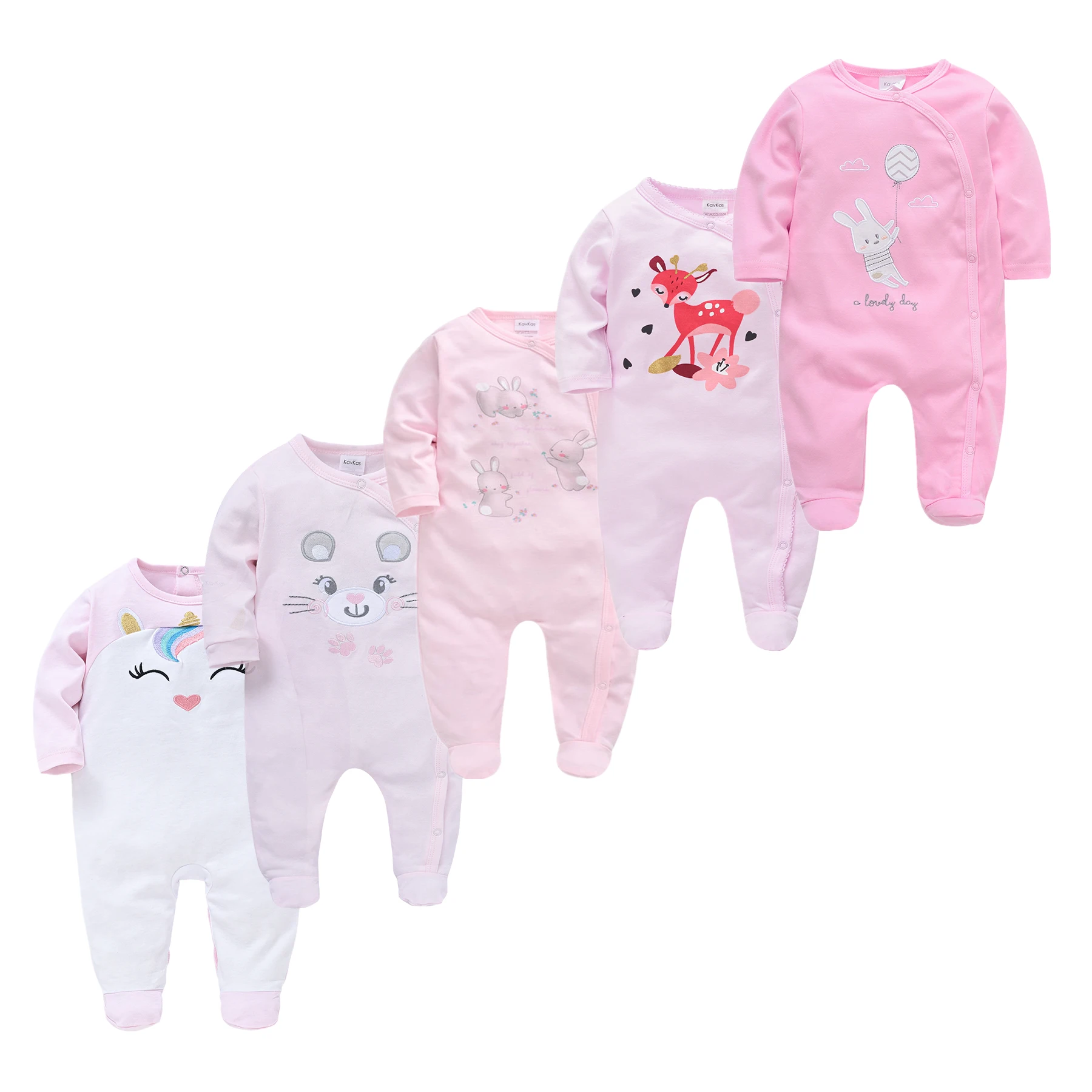 2024 New Baby Boys Pajamas Newborn Blanket Sleepers Toddler Girls Bebe Fille 3 5Pcs Spring 100% Cotton Sleepwear Infant Outfits