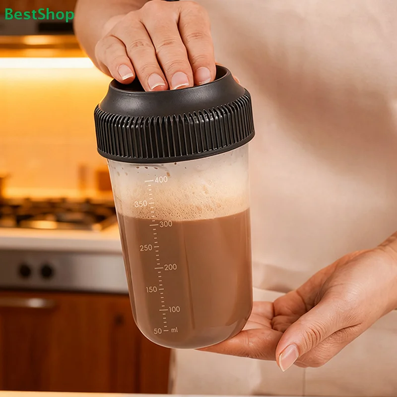 〔R〕400ML Fitness Shaker Cup For Men And Women Sports Protein Powder Milkshake Mixing Cup Health And Beauty Home Goods 1PC