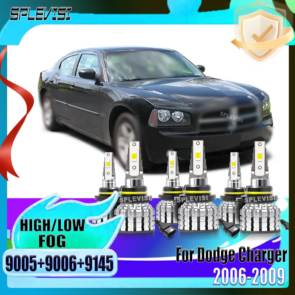

Durable 60000Hrs SPLEVISI 9005 9006 9145 Car Light LED Headlight Foglamp Kit Long Lifespan For Dodge Charger 2006 2007 2008 2009