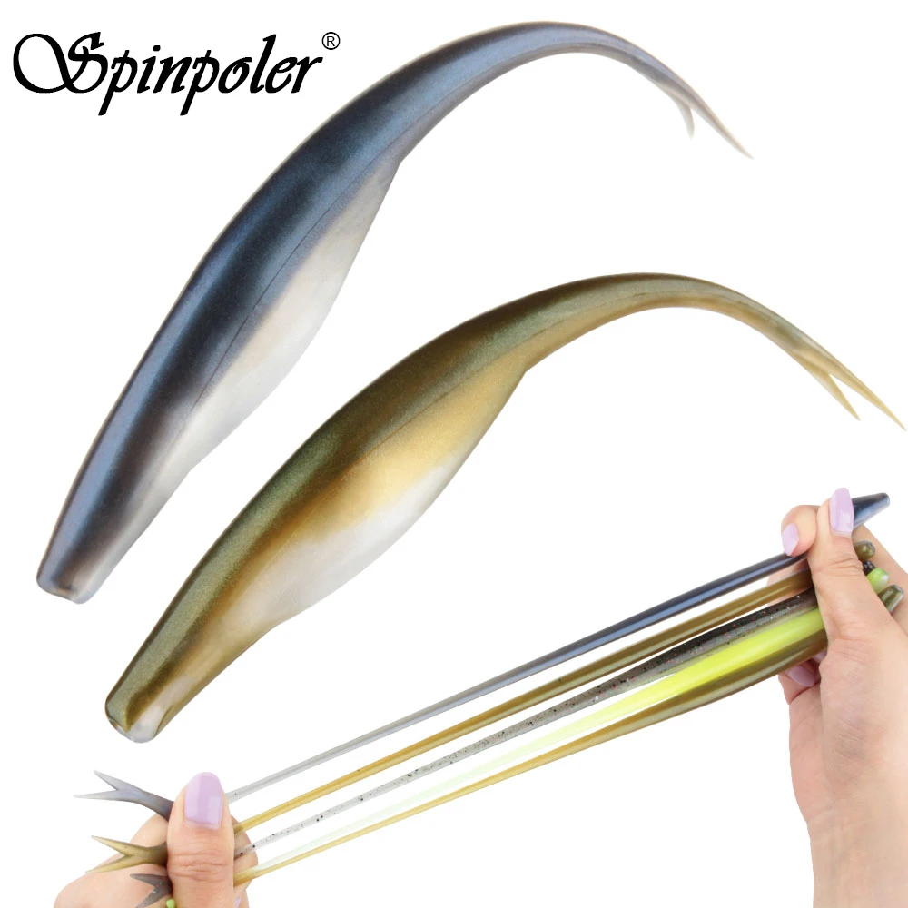 Spinpoler Jerk shad Pływająca przynęta TPR Miękka przynęta wędkarska 4,72" Lekko rozdzielony ogon Sztuczny silikonowy drop shot sprzęt morski