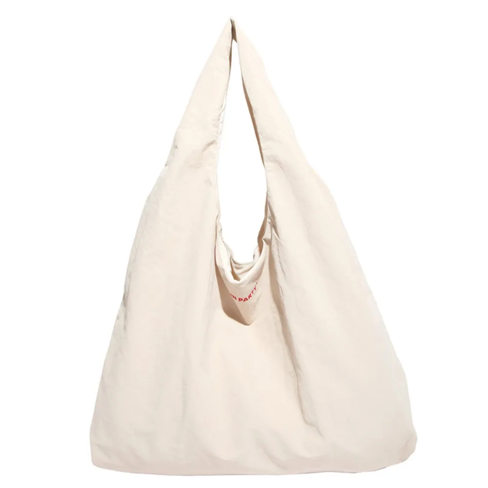 

Candy Color Nylon Shoulder Bag Quick-dry Large Capacity Casual Tote Bag Korean Style Solid Color Japanese Style Shoulder Bag