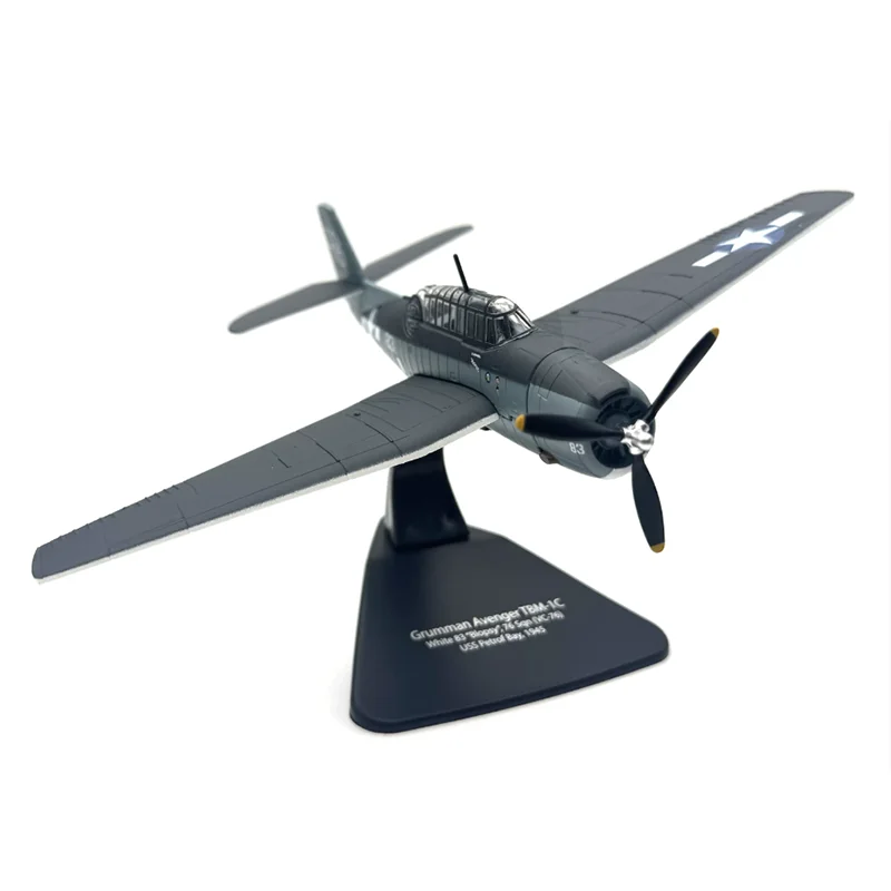 OXFORD 1/72 Scale Grumman Torpedo Bomber Fighter Aircraft Die-cast Alloy Aircraft Model Collectible Decorative