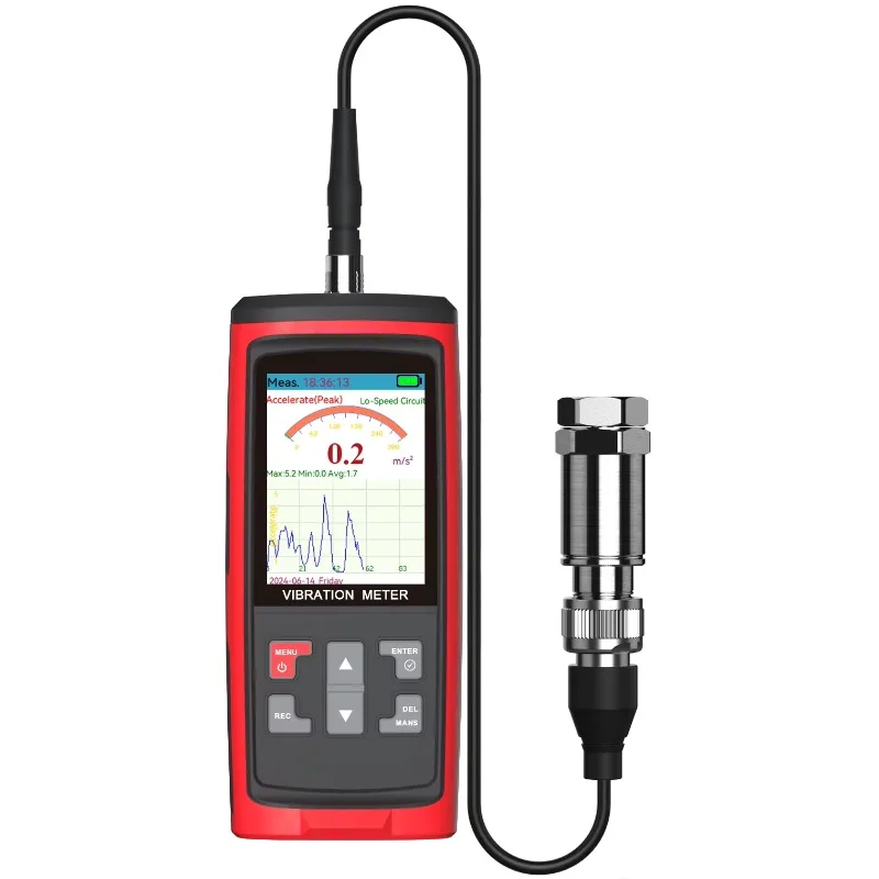 GT633C High Accuracy Vibration Meter with Velocity and Distance Measurement