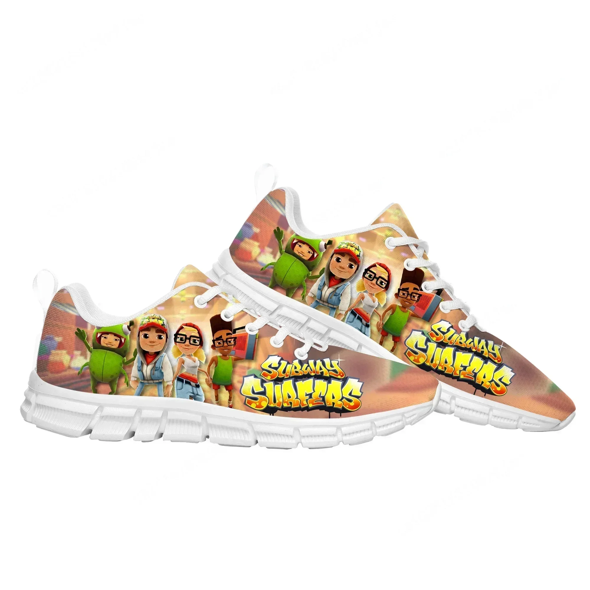 

Кроссовки в стиле аниме и игр Subway Surfers для мужчин и женщин, индивидуальный пошив, парные модели