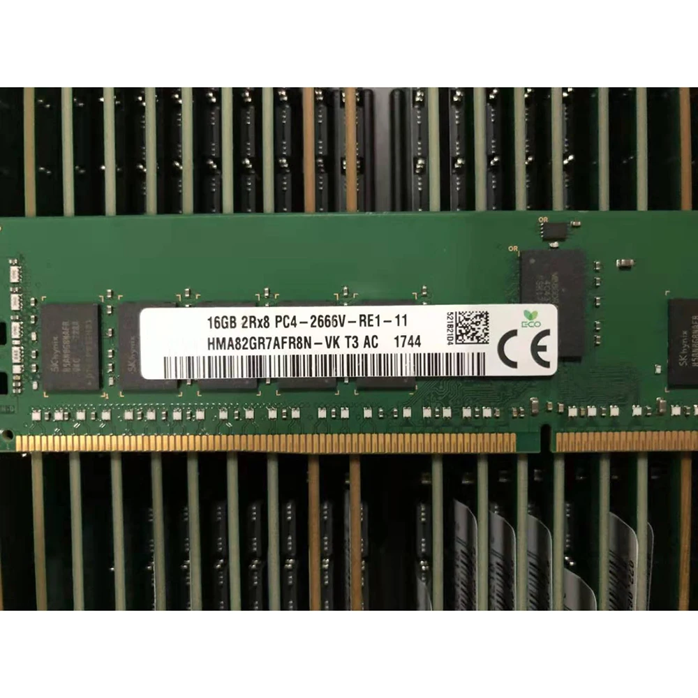 1 Pcs For SK Hynix RAM 16G 16GB 2RX8 2666 DDR4 PC4-2666V HMA82GR7AFR8N-VK Memory