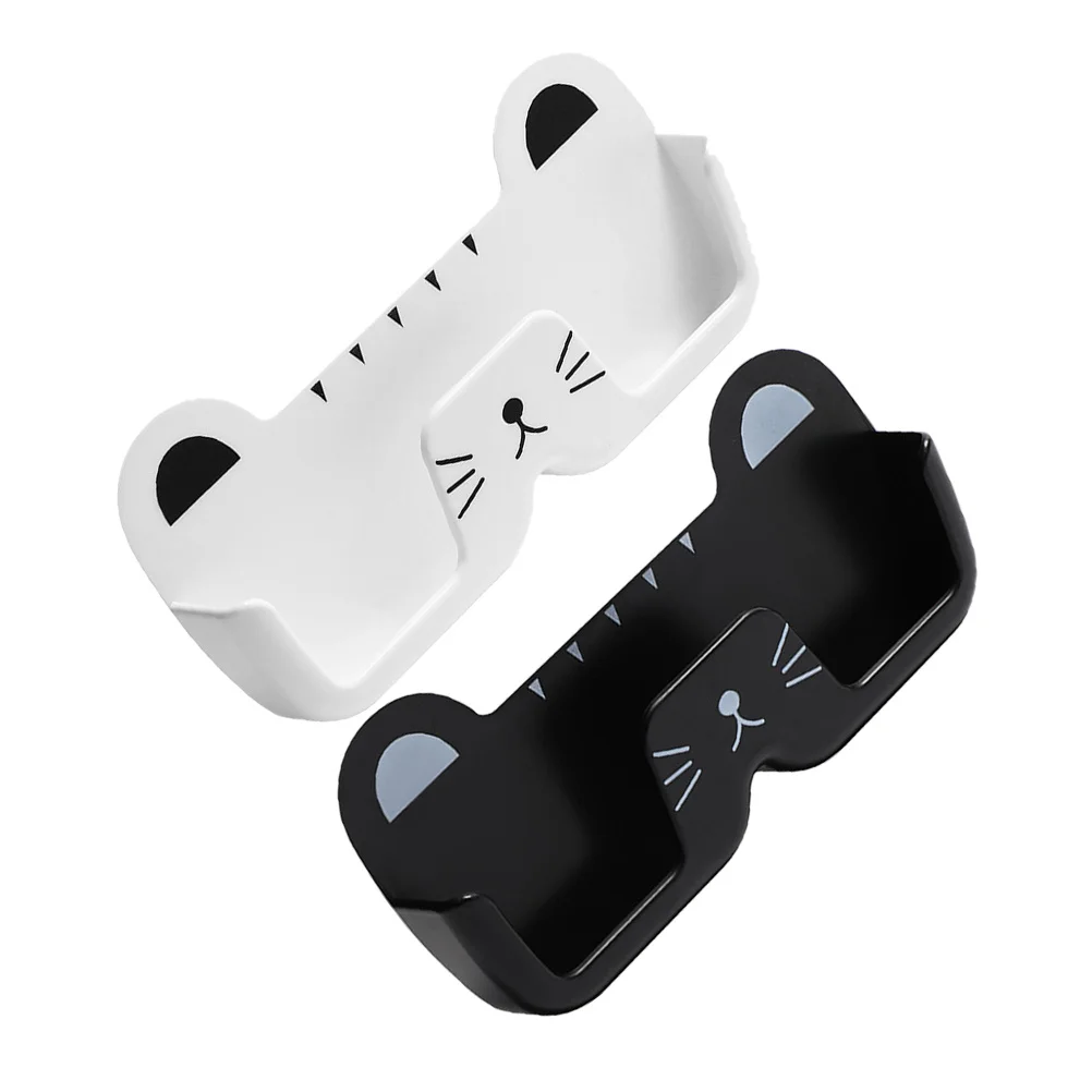 

2Pcs Wall Mount Sunglasses Case Crash Proof ABS Material Eyeglasses Storage Organizer Wall Glasses Organizer