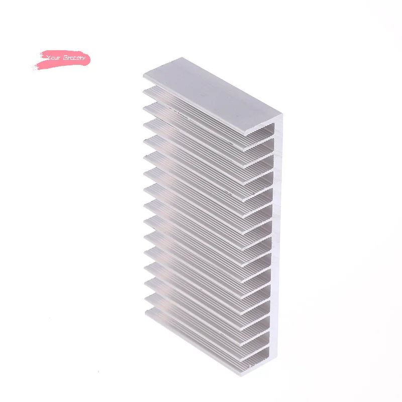 Y-Aluminum Heatsink CPU Cooling Pad 10*2*5cm LED IC Chip Cooler Radiator Heat Sink Heating Heat Dissipation Cooling