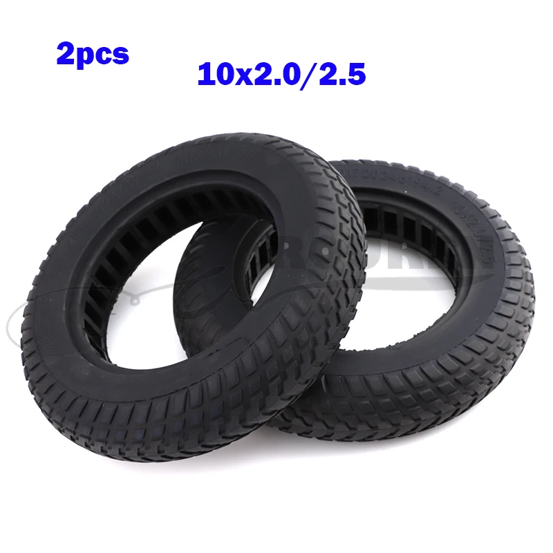 

2 pcs 10 Inch 10x2.0/2.5 Honeycomb Solid Tyres Fits Electric Scooter Balance Drive Bicycle Non-inflatable Tyres Moto Accessories