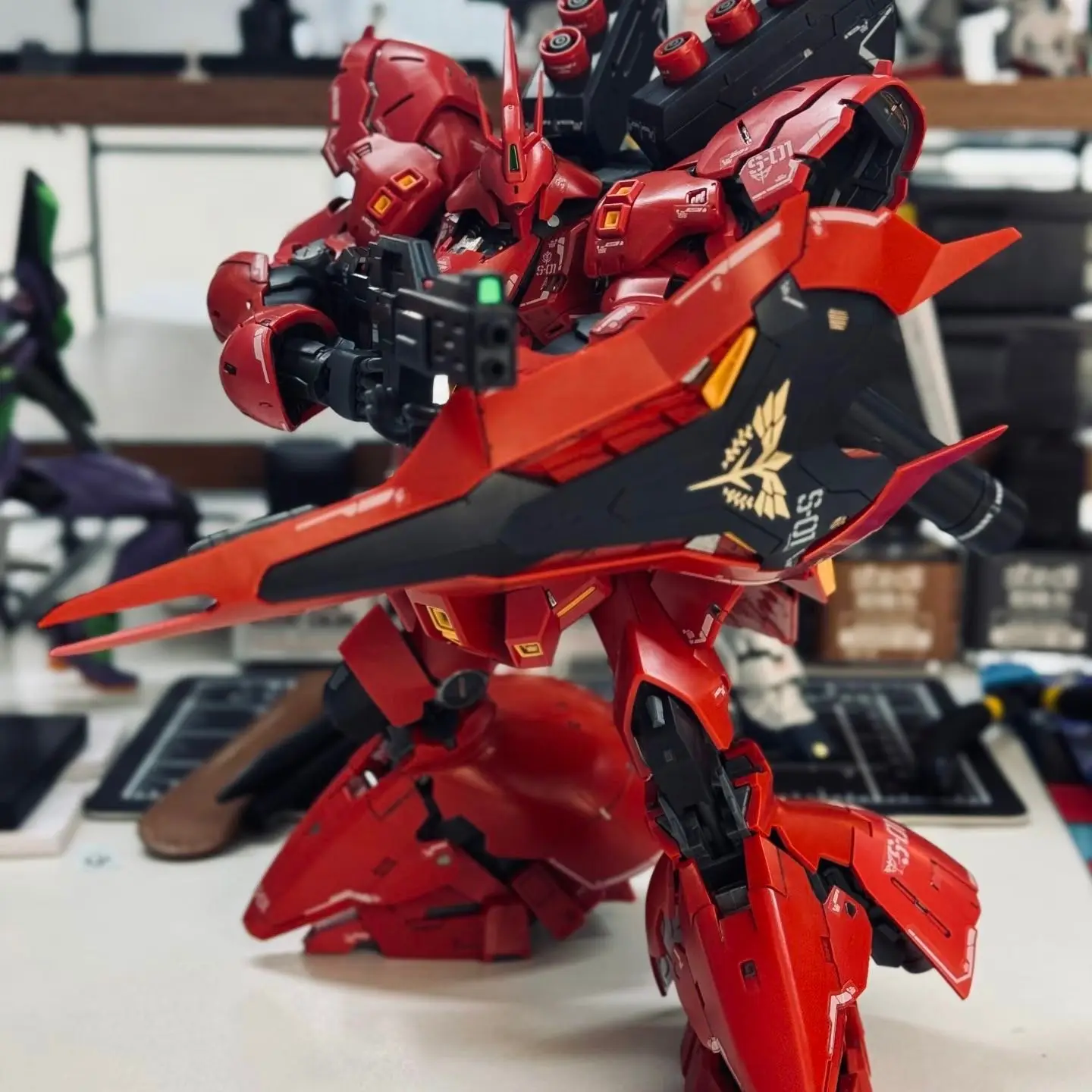 1/144 New Stap Mode Rg Sazabi Msn-04  Action Figurine Model Kit Action Figures Robot Figuine Plastic Model Kids Hobby Toys Gifts