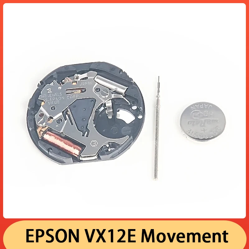 Japonia VX12 VX12E kwarcowy mechanizm na 3 ręce datuje na 3/6 części do zegarków części do zegarków dokładnych stabilna jakość w czasie podróży