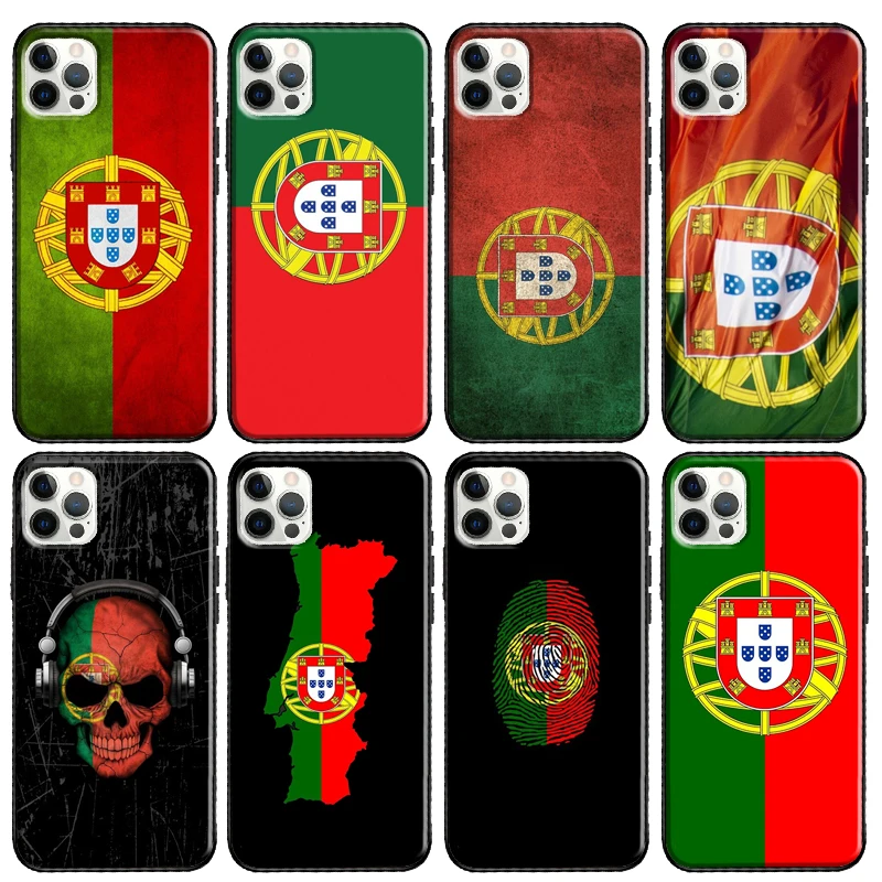 Portugal Flag Case For iPhone 13 12 Pro Max 12 Mini X XR XS Max 11 Pro Max 7 8 Plus SE 2020 Phone Cover