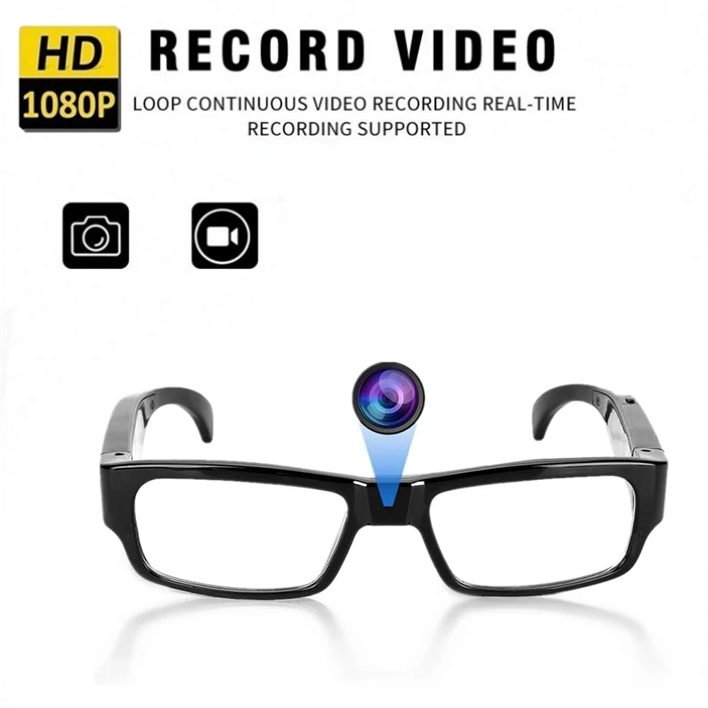 

Smart Glasses Camera 1080P HD Portable Sports Video Glasses Outdoor DV DVR Surveillance Camcorder