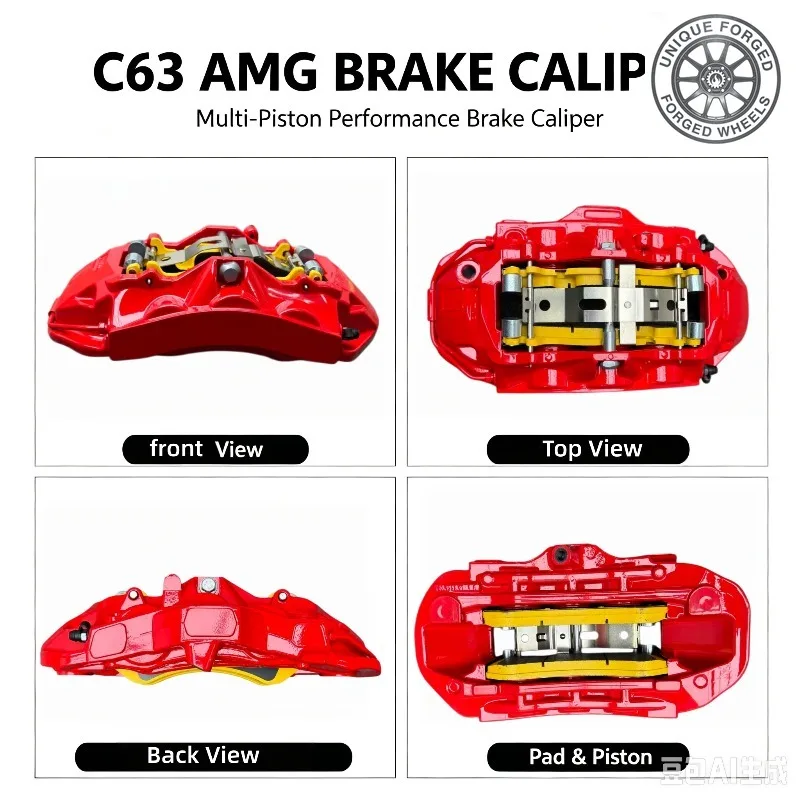 26 StyleAMG6 Style 6 Piston Big Brake Kit Split Disk For Benz C Class E Class W205 W206 W212 W213 Wholesale 19 Inch Wheel Abov