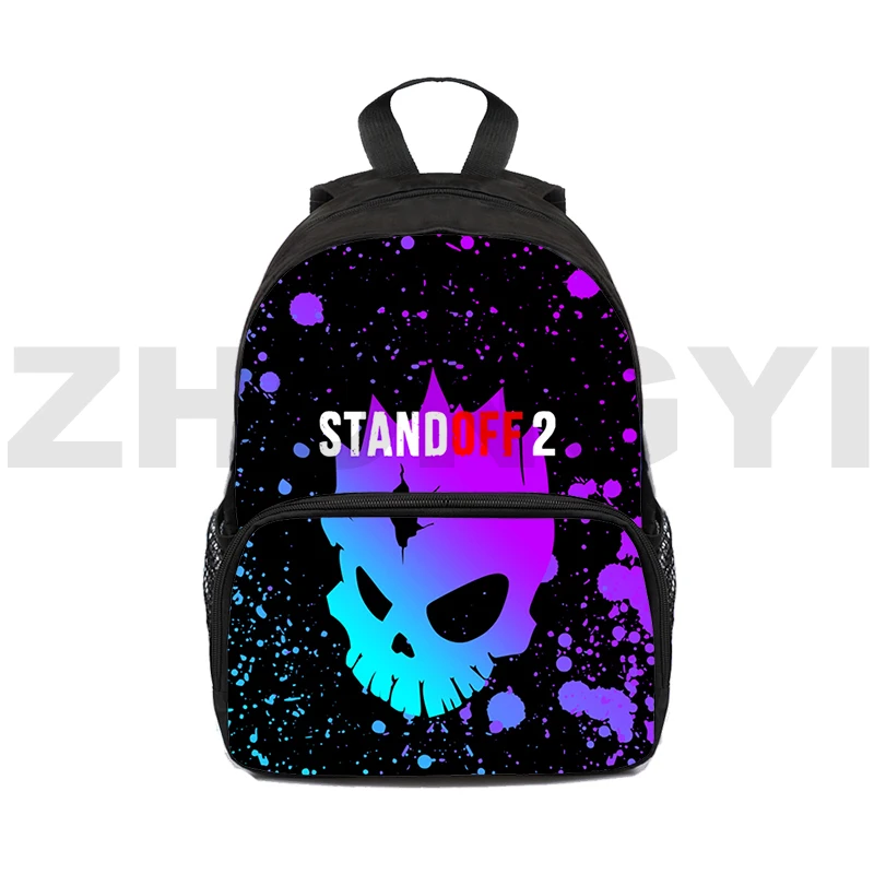 

Fashion Canvas Standoff 2 Backpacks 3D Cartoon Printing Shoulder Bag 16 Inch Boys Girls Sport Travel Schoolbag Laptop Daypack