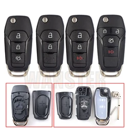 2 3 4 Bottons Car Key Fob Case Shell Housing for Ford Fusion Edge Explorer Ranger Escort F150 F250 Mk2 Mk7 2013 2014 2015 2016