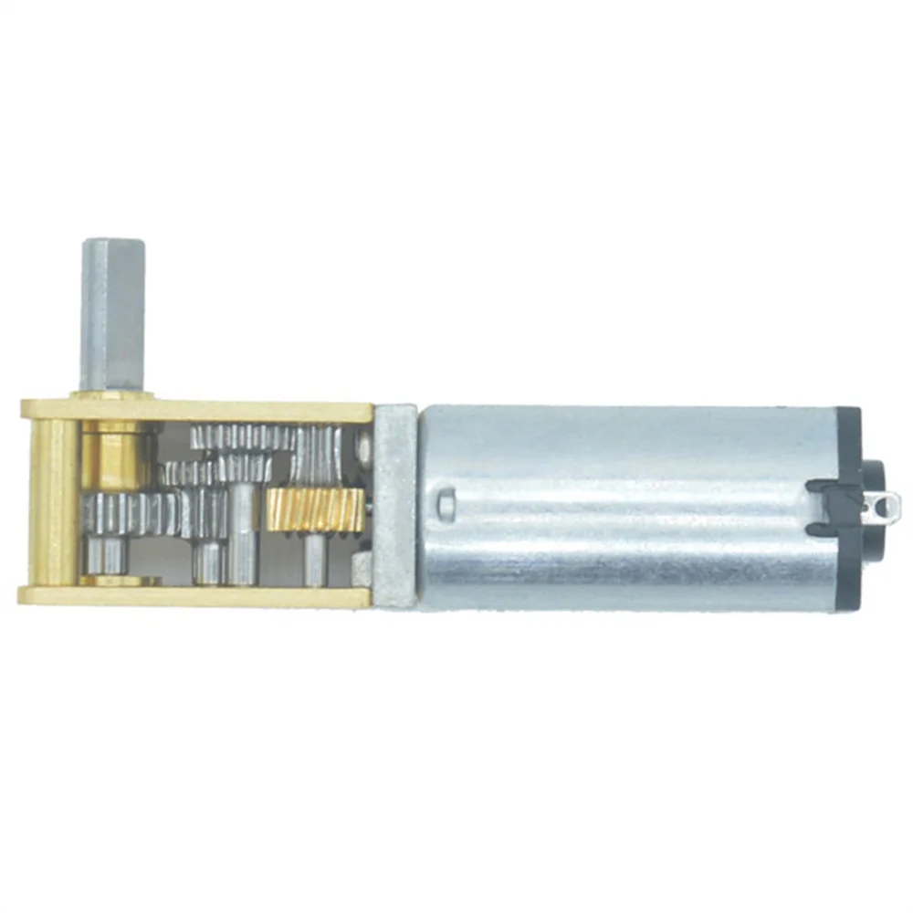 Motorreductor de tornillo sin fin N30 1218, CC 3/6/12V, mini micro motorreductor metálico de baja velocidad, motor eléctrico con reductor de engranajes