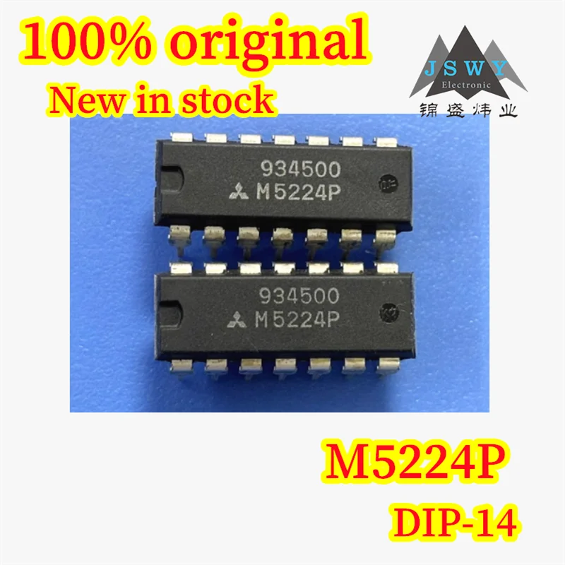 

(10/50pcs) M5224P M5224 DIP-14 Quad Operational Amplifier Spot Brand New Original Authentic