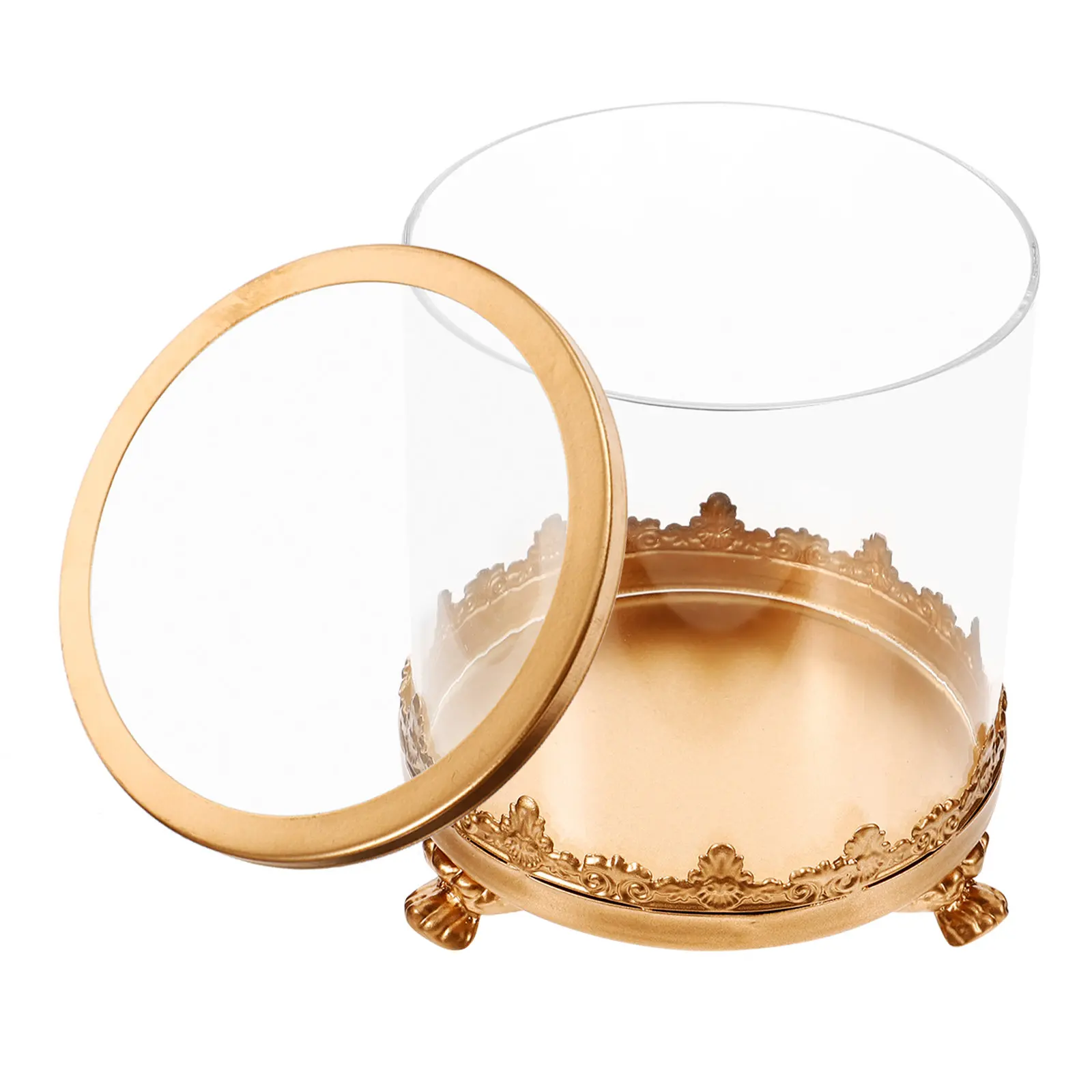 

Элегантный стеклянный купол с основанием, маленькая прозрачная витрина для цветов, сохраняющих жизнь, шар-глобус для роз, настольный декор, колокол-купол