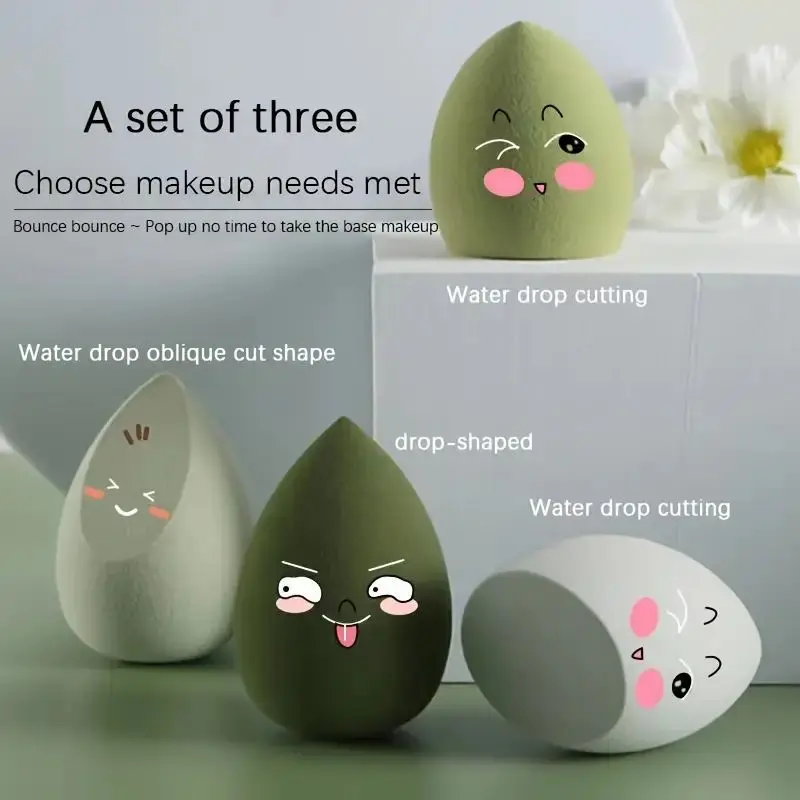 8 pc/4 pc Super Soft แต่งหน้าฟองน้ําแห้งเปียกเครื่องสําอางค์พัฟ Foundation คอนซีลเลอร์ Highlight Make Up Beauty Tool อุปกรณ์เสริม