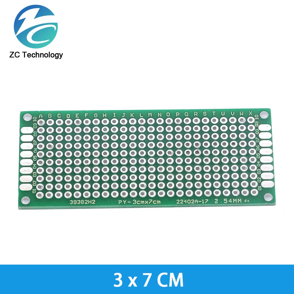 7x9 6x8 5x7 4x6 3x7 2x8cm Double Side Prototype Diy Universal Printed Circuit PCB Board Protoboard 9*15 12*18