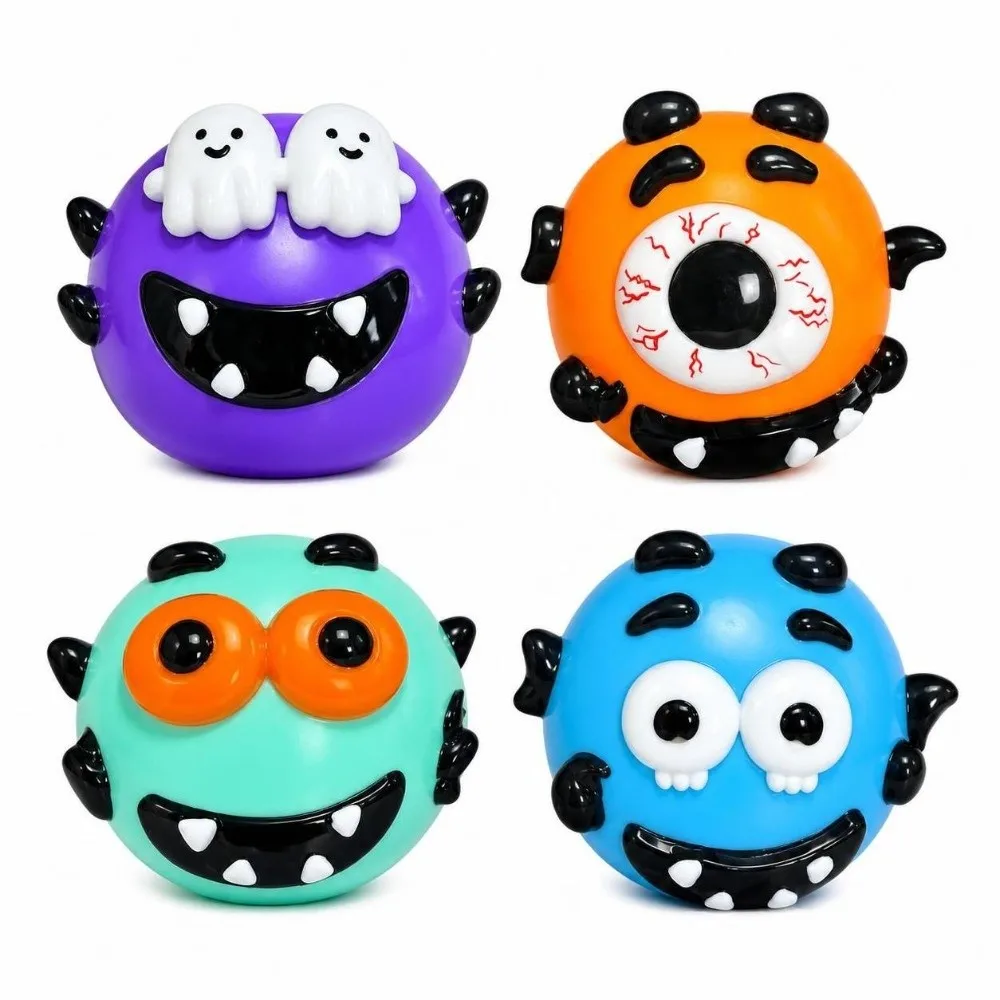Halloween Theme Squishy Curiosities Ultra-Soft Stress Relief Quirky Sensory Fidget Toy Slow Rising Dog Face Swap Squishy