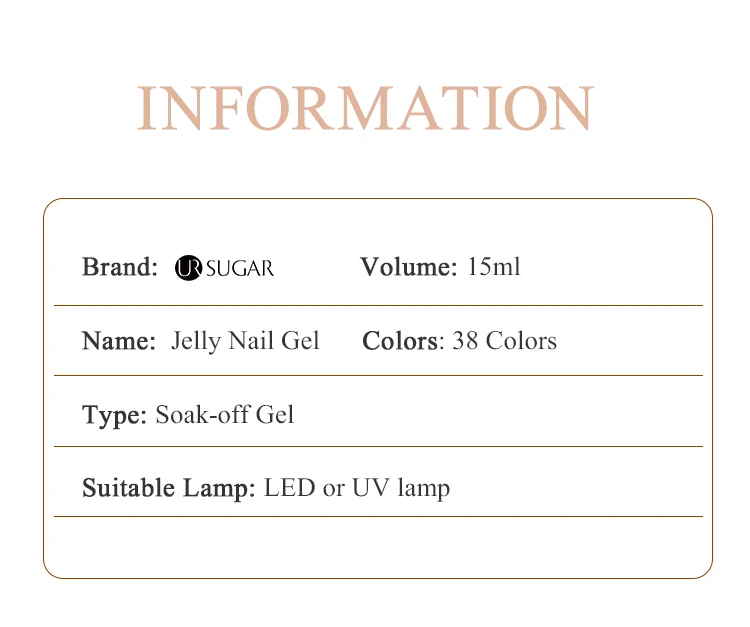 UR SUGAR 15 ml Blood Red Jelly Gel Nagellack Transluzente Farbe Kristall Nude Gel Nail Art Lack für Herbst Winter Maniküre – Detail 3
