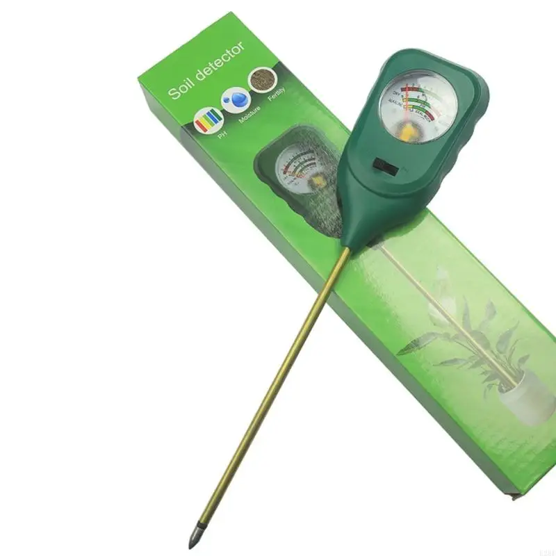 E28F Upgraded Soil PH Tester Kit 3 in 1 Plant Soil Testing Kit with PH Fertility& Soil Moisture Meter for Garden Care Farm