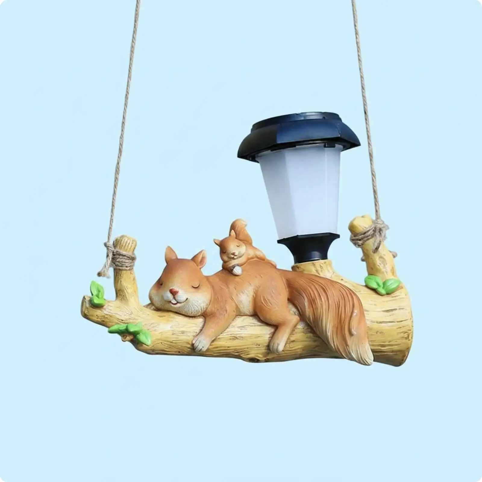 Resin Solar Outdoor Hanging Light Animal Motif Waterproof Garden Lamp for Yard Patio Decoration view 4