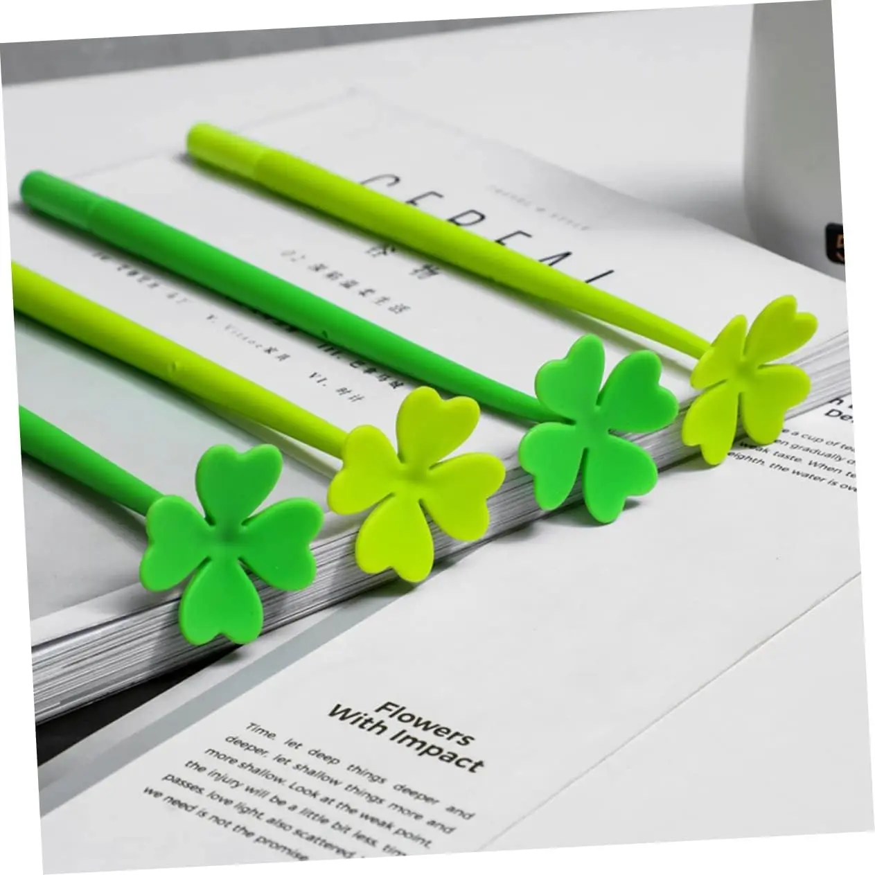 36 Pcs Four-Leaf Gel Ink Pens Set Student Writing Tools School Supplies for Boys & Girls Back to School Pack