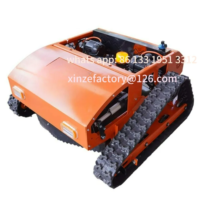 

Remote control lawn mower All-terrain automatic lawn mower Orchard self-developed crawler lawn mower equipment