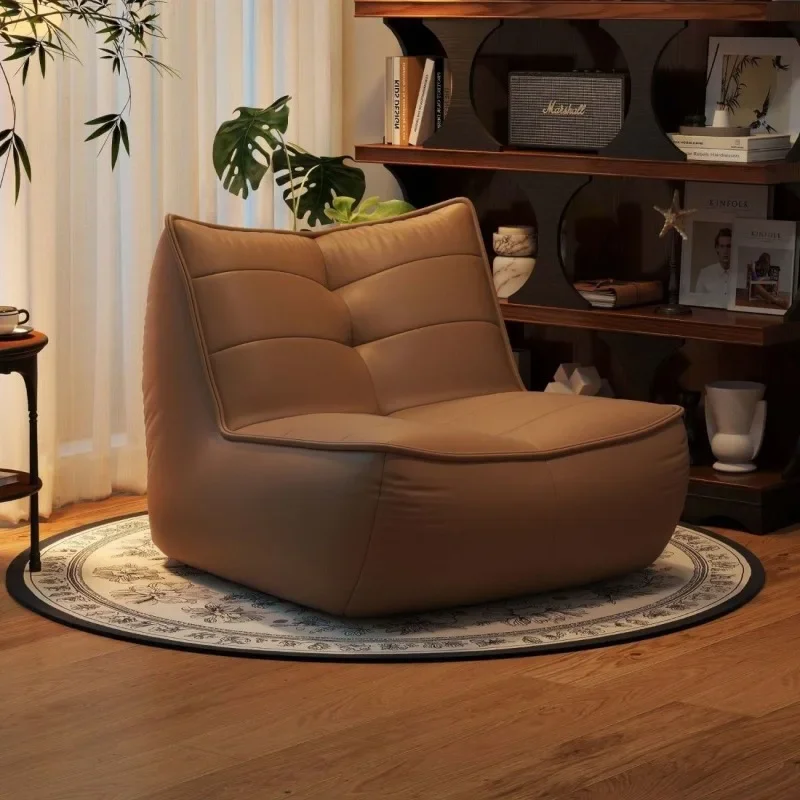 Lazy sofa, single tatami bed, bedroom balcony, living room, leisure bean bag sofa view 5