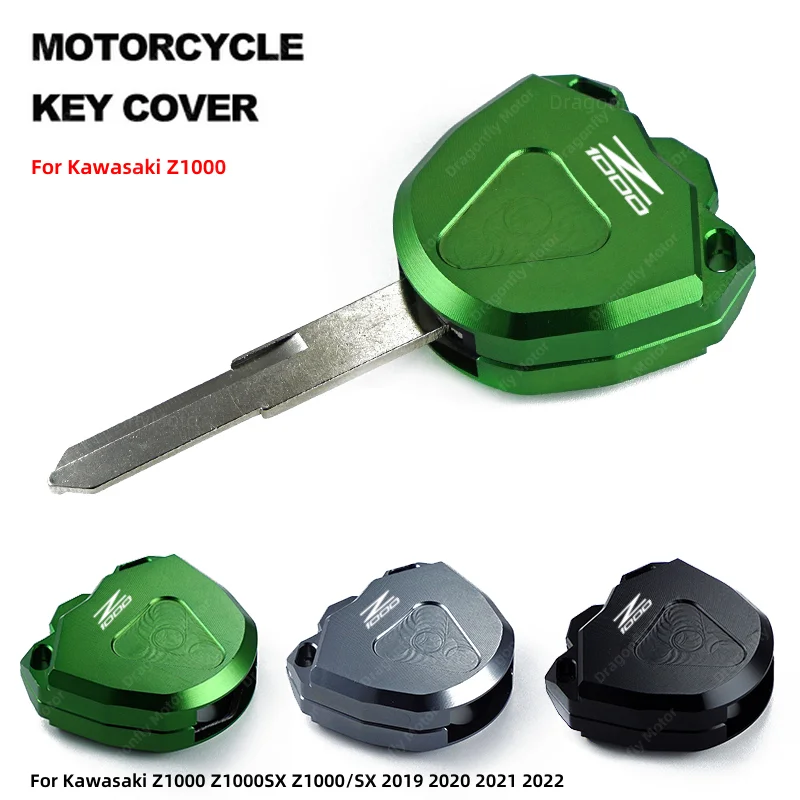 

For Kawasaki Z1000 Z1000SX Z1000/SX 2019 2020 2021 2022 Motorcycle CNC Key Cover Case Shell Keys Protection keychain key case