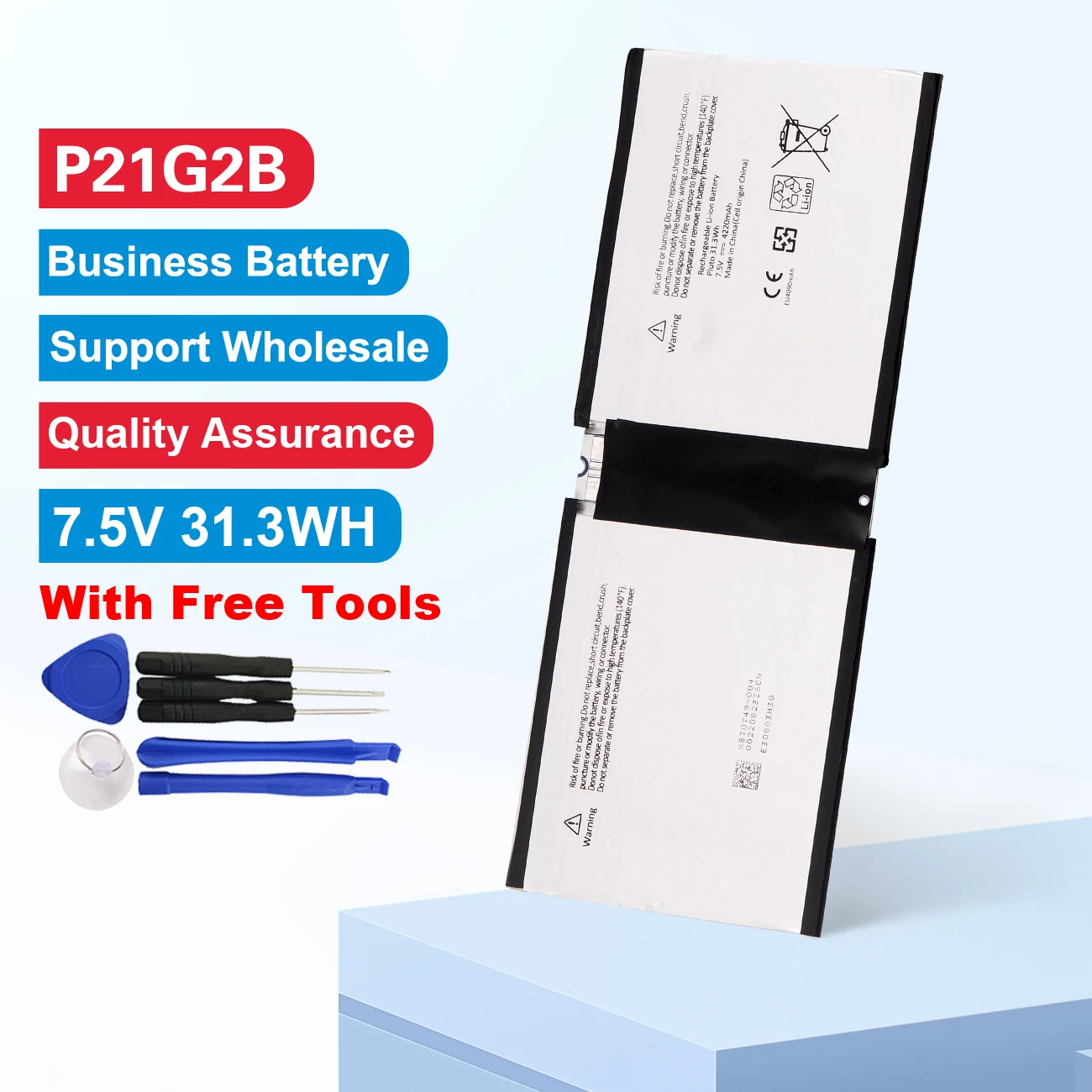 

Аккумулятор KingSener P21G2B для ноутбука Microsoft Surface RT 2 II RT2 1572, планшетный ПК 7,5 в, 4220 мАч, Бесплатные инструменты