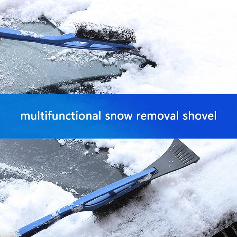 Car snow brush, car snow shovel, a dual-purpose ice scraper, snow brush that does not damage the car, defrost, small snow shovel