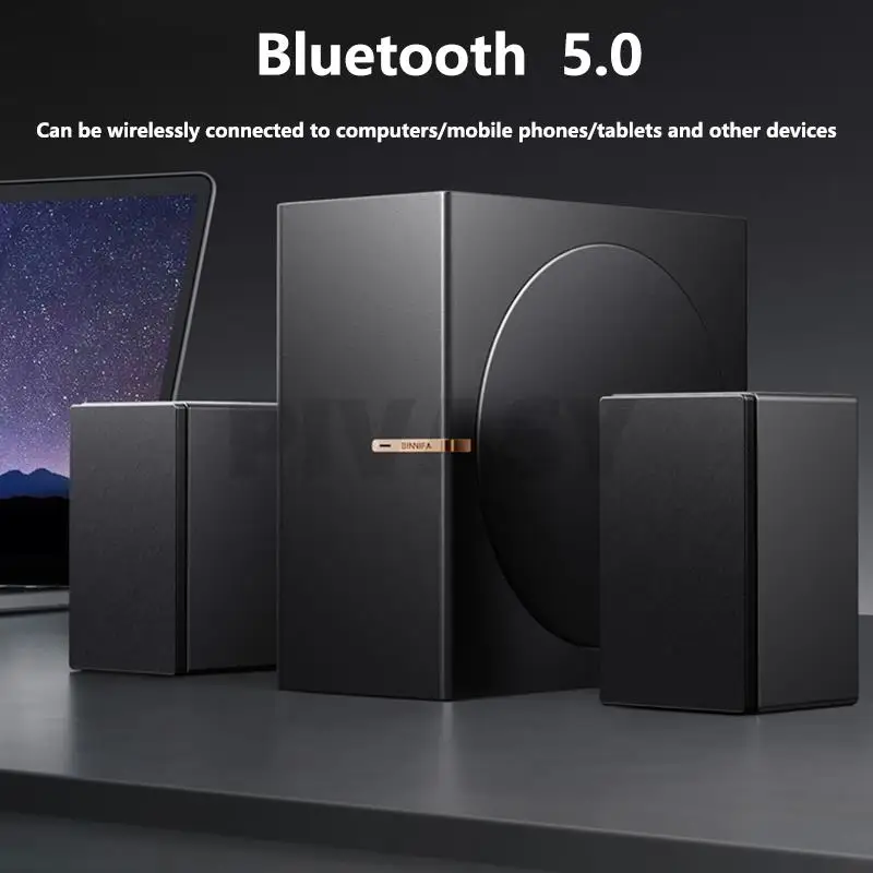 4 Inch Full-Range Subwoofer 5.4 Bluetooth Speakers 35W Active Computer Speaker For Home Theater Gamer TV Desktop Gaming PC A Set