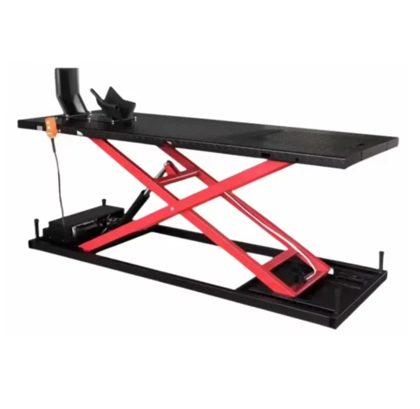 Tricar Workshop Equipment Hydraulic Lifting Hoist Elevator Lifter Table Stand Scissor Motorcycle Lift for Car Tire Repair Shop