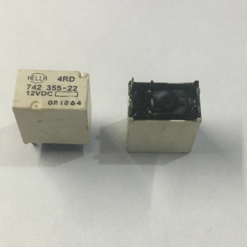 Бесплатная доставка! 2 шт. 5 шт. S1 0 шт./лот 4RD 742 355-22 355-22-12VDC 742355-22 12VDC дальние фары автомобильные реле