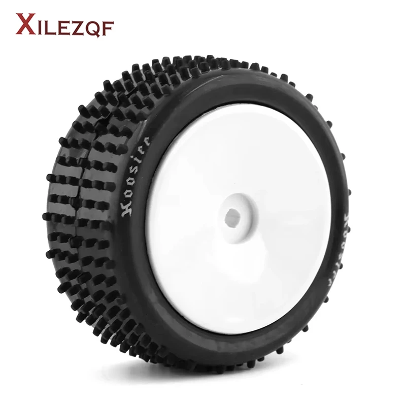 XILEZQF 1/10 2WD RC Off-Road Buggy Rubber Tire Wheel 88mm 90mm for XRAY XB2 Serpent SRX2 SRX4 Tamiya