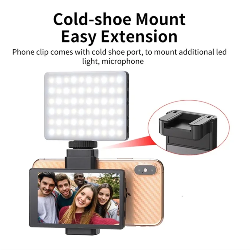 

Stylish-PH01 Phone Rear Camera Selfie Monitor+Phone Clip For Iphone Smart Phone Vlog Live Streaming Selfie Display Viewfinder
