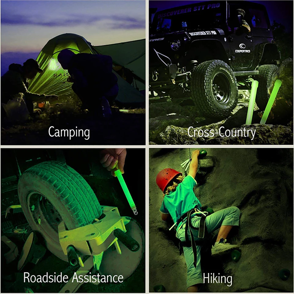 6 Inch Glow Light Sticks Emergency Chemical Light Stick 15cm For Fishing Hiking Camping SOS Gear Outdoor Survival Kit Military