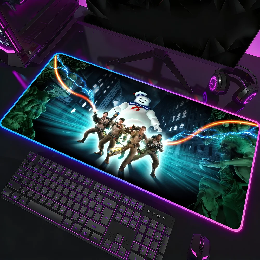 

Коврик для мыши Movie E-Extreme G-Ghostbusters, водонепроницаемый, с RGB LED-подсветкой, красочный, для игровой клавиатуры, нескользящий, для стола