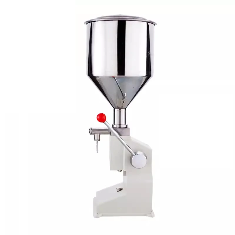 A03 Hand-pressure 5ml 10ml 100ml Plunger Honey Paste Oil Cream Jams Manual Packing Filling Machine Customization Hopper